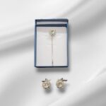 Set Gemelli da Polso e Spillone con cristallo