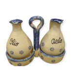 Set porta olio e aceto Artigianale in Ceramica