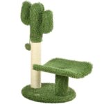 ALBERO PER GATTI A FORMA DI CACTUS CON TIRAGRAFFI E PALLINA DA GIOCO